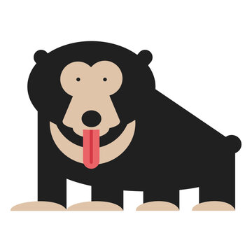 Sloth bear illustration