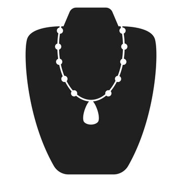 Matinee length necklace icon