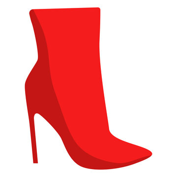 Ankle boot stiletto flat