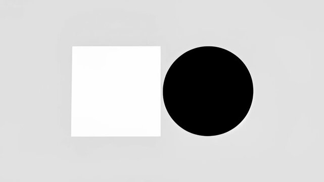 blank white paper with shadow