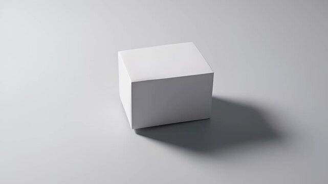 white box on black background