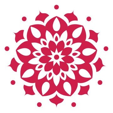 Indian holi mandala symbol