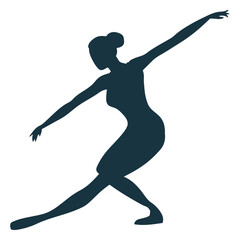 Posture ballerina ballet dancer silhouette © Vexels