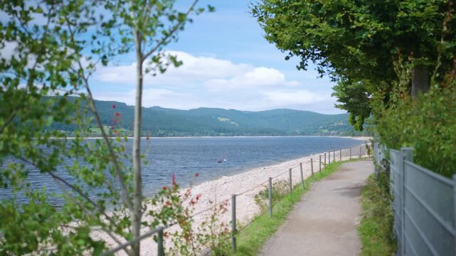 Panorama view of Schluchsee Schwarzwald Black Forest Germany