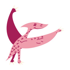 Cute flying dinosaur © Vexels