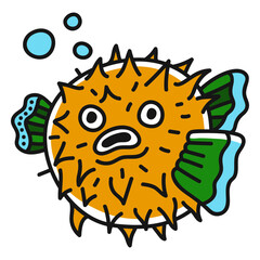 Oldschool stroke fish © Vexels