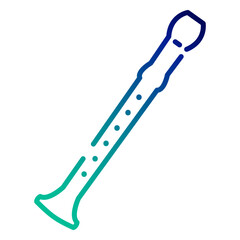 Flute gradient stroke © Vexels