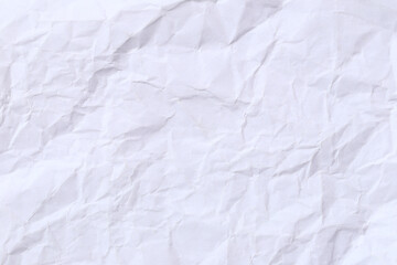 Naklejka premium Crumpled White art paper background.