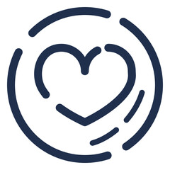 Obraz premium Cappucino heart icon