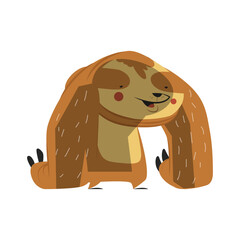 Obraz premium Cute lazy sloth