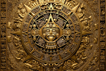 Obraz premium Aztec illustration, AI generated