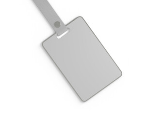 Fototapeta premium Realistic ID Card Lanyard Mockup