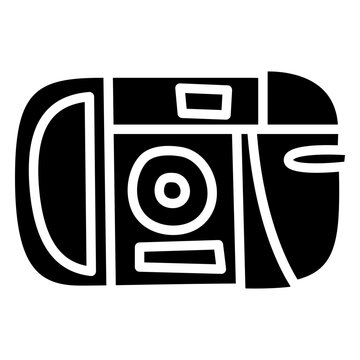 Disposable camera black