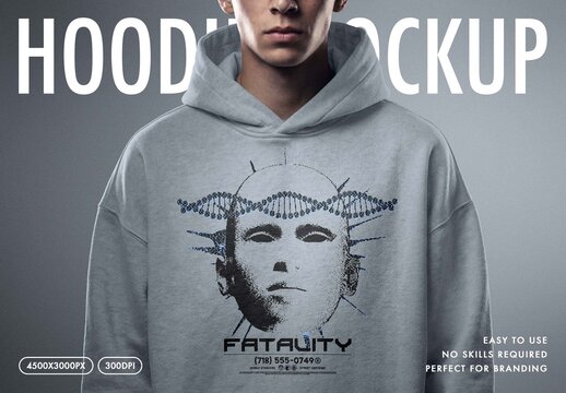 Streetwear Hoodie Print Mockup
