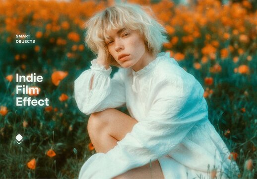 Indie Film Photo Effect Mockup