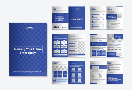 Professional Corporate Company Profile and Multi-page Business Brochure Template