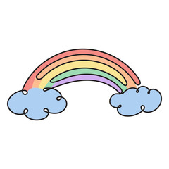 Fototapeta premium Earth colorful rainbow