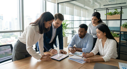 Fototapeta premium business people working together