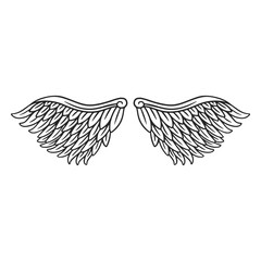 Obraz premium Minimalist angel wings