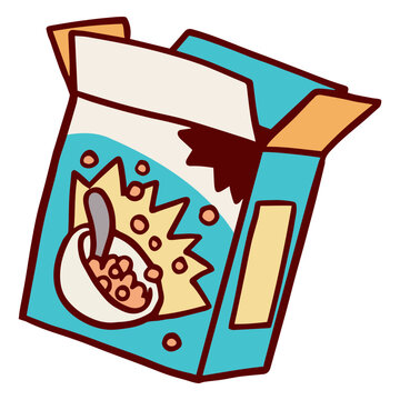 Cereal box for breakfast