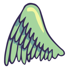 Obraz premium Angelic wing spread wide