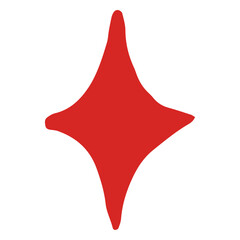 Obraz premium Red sparkle doodle