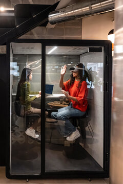 Collaborative innovation in a modern office setting