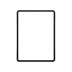 Fototapeta premium Modern tablet computer with empty screen for digital content, isolated on transparent cutout png.