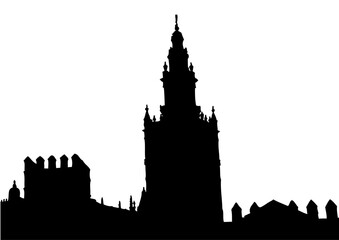 Fototapeta premium Giralda y alcázar de Sevilla