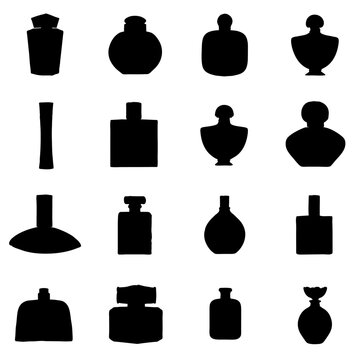Frascos de perfume y colonia