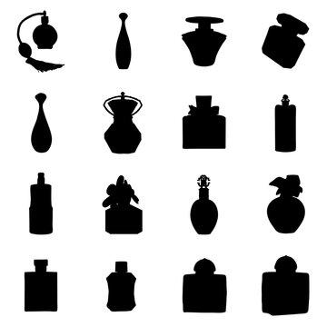 Frascos de perfume y colonia