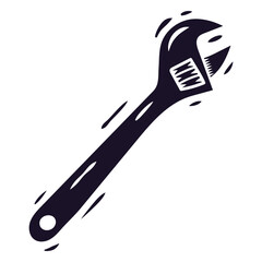 Adjustable monkey wrench © Vexels