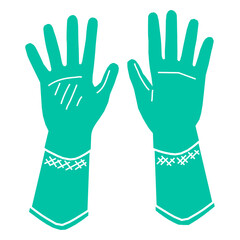Fototapeta premium Household cleaning gloves
