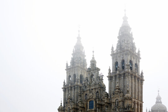 Santiago de Compostela Cathedral in Morning Mist