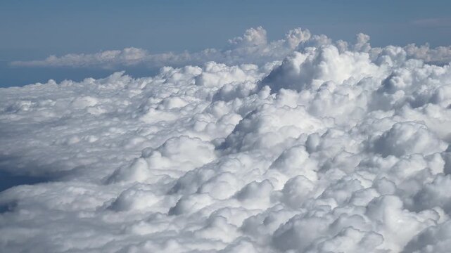 close up of clouds high in the sky
