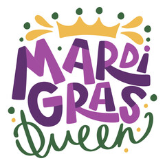 Mardi gras queen with a crown © Vexels