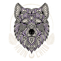 Obraz premium Wolf's head