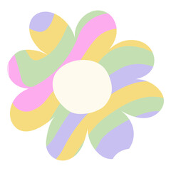 Fototapeta premium Colorful flower stripes