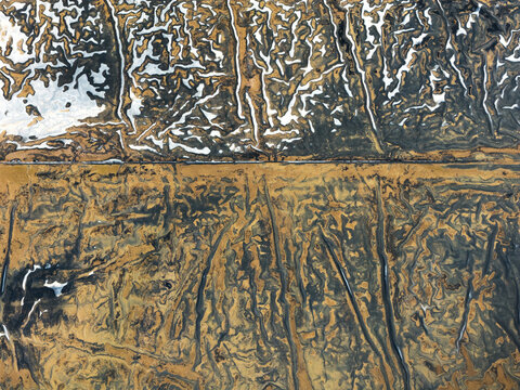 Abstract patterns in intimate natural landscape