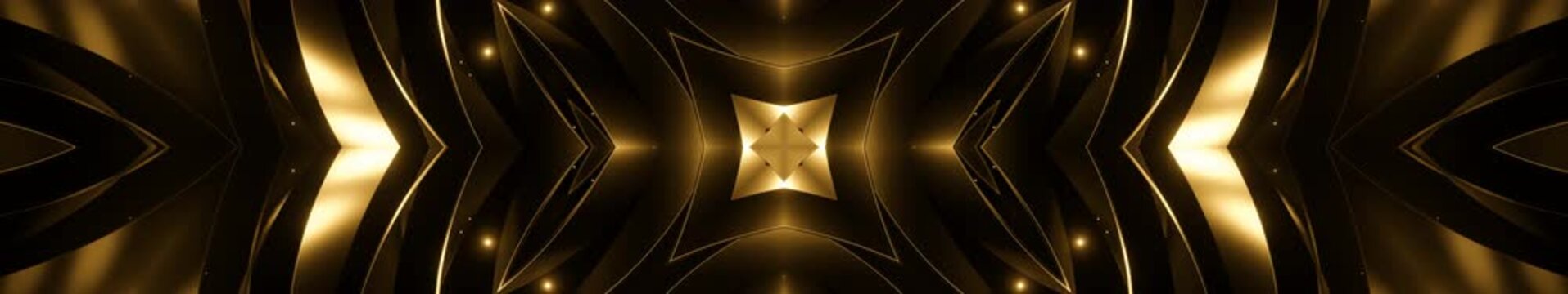 Luxury Gold Widescreen Abstract Animated Background Loop