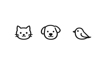 Fototapeta premium A minimalist black line art illustration featuring the simplified