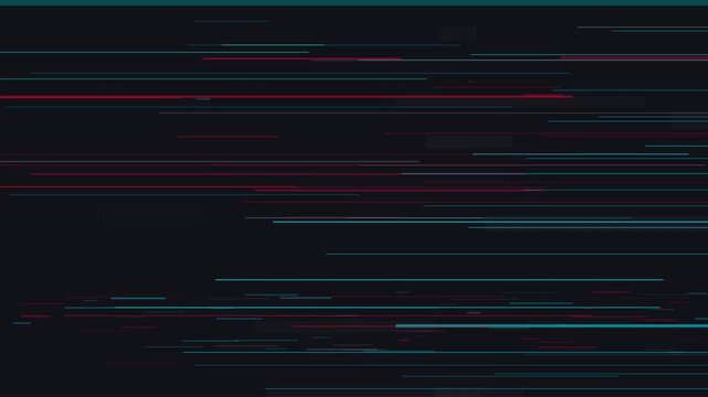 Digital Glitch Lines Animation for Technology Background