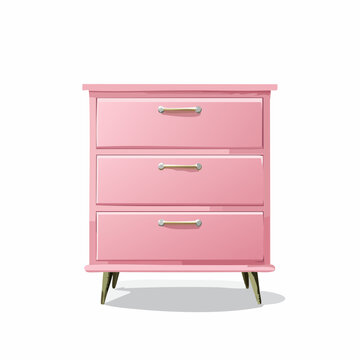 Kleine rosa Kommode