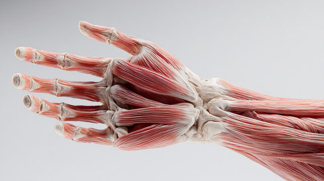 &Eacute;corch&eacute; anatomical study of human hand and forearm musculature