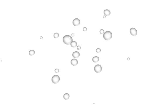 water drops isolated on transparent white background, Monochrome water droplets in PNG