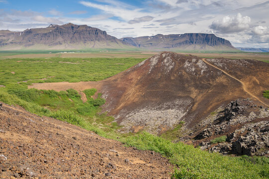Crater Eldborg in Iceland