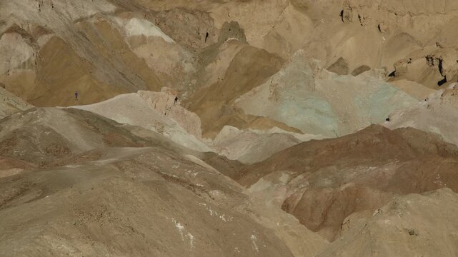 Artist&Iacute;s palette landscape of colorful rocks near Death Valley, CA