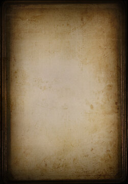 Old paper background with frame