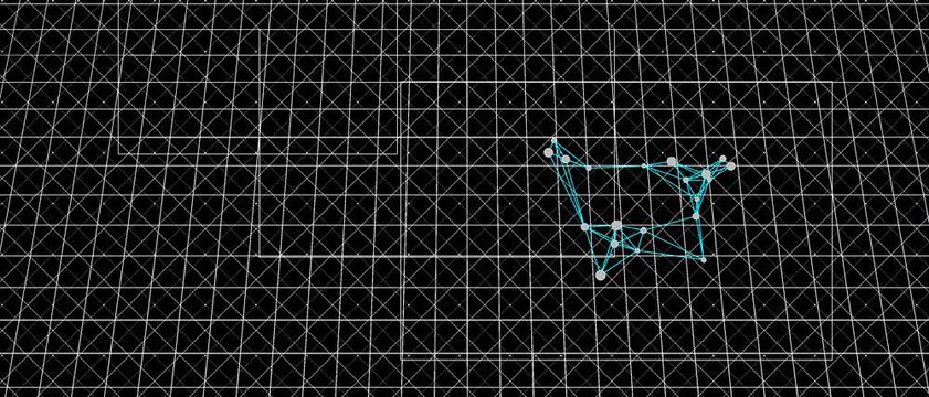 Cyan and Gray Sparse Data Constellation Networ