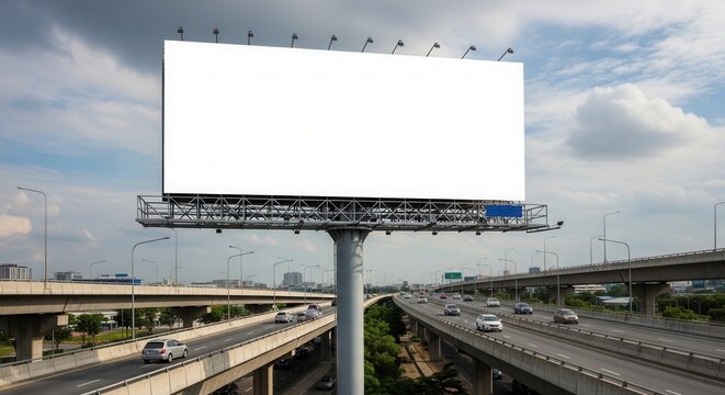 Expansive Highway Billboard Awaiting Your Dynamic Message